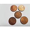 5 Stk. 2 Pfennigmünzen der BRD 1979/1980/1988